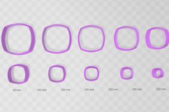 Rounded Square Clay Cutter - STL Digital File Download- 10 s Product Image 2