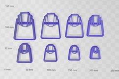 20s Trapezoid 1 Earring Clay Cutter - Cookie Cutter STL File Product Image 2