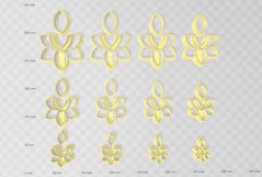 Split 6 Petal Flower -4 Designs Clay Cutter -Cookie STL File Product Image 5