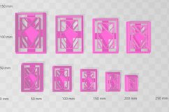 Rectangle Stained Glass Window 1 Earring Clay Cutter Product Image 2