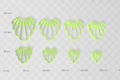 Clay Cutter STL File Frill Drop 5- Earring Digital File Down Product Image 2