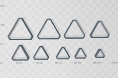 Clay Cutter STL File Corner Cut Triangle - Modern Earring Di Product Image 2