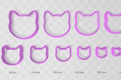 Cat Head Clay Cutter - Cookie Cutter STL Product Image 2