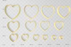 Heart Shape 5 Clay Cutter - Cookie Cutter STL File Product Image 3