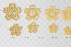 Clay Cutter STL File - Decorative 5 Petal Flower Product Image 2
