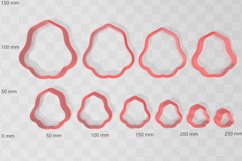 Wiggle Petal 1 Clay Cutter Earring -Cookie Cutter Product Image 2