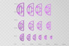 Half Circle 2 Clay Cutter - Cookie Cutter STL File Product Image 3