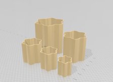 Hexagonal Flower Vase Planter Pot 1 STL File - Digital Downl Product Image 2
