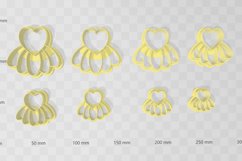 Heart Frill 2 Clay Cutter - Cookie Cutter STL File Product Image 2