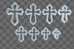 Clay Cutter STL File Cross 7- Christian Earring Digital File Product Image 2