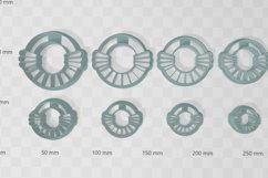 Clay Cutter STL File Ornate Hoop- Earring Digital File Downl Product Image 2