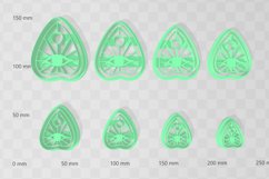 Eye Planchette with Hole 1 Earring Clay Cutter - Cookie Cutt Product Image 2