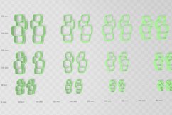 Square Drop 2 Clay Cutter - Abstract STL Digital File Downlo Product Image 2