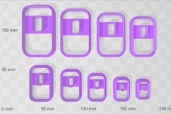 Rounded Rectangle 2 Clay Cutter - Cookie Cutter STL File Product Image 2