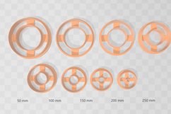 10mm Wide Circle Bezel Earring Clay Cutter -Cookie Cutter Product Image 2