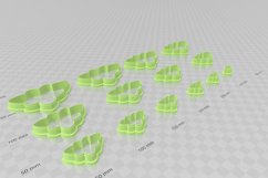 Flower Leaf 1 Clay Cutter - Cookie Cutter STL File Product Image 2