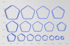 Rounded Pentagon 1 Clay Cutter - Cookie Cutter STL File Product Image 2