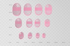 Pointed Oval 2 Earring Clay Cutter - Cookie Cutter STL Files Product Image 2