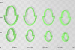 Boho Oval 1 Clay Cutter - Cookie Cutter STL File Product Image 2