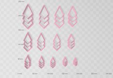 Geometric Drop 2 Clay Cutter - STL Digital File Download- 13 Product Image 2