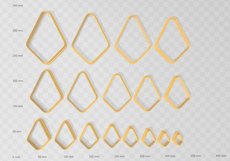 Rounded Kite 1 Clay Cutter - Cookie Cutter STL File Product Image 2