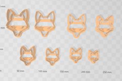 Fox Head 2 Clay Cutter - Animal STL Digital File Download- 8 Product Image 2