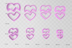 Broken Heart 1 Clay Cutter - Cookie Cutter STL File Product Image 3