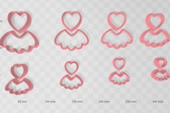 Heart Frill 3 Clay Cutter - Cookie Cutter STL File Product Image 2