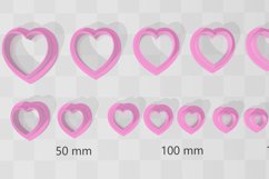 Stud Micro Heart 1 Clay Cutter - Cookie Cutter STL File Product Image 2
