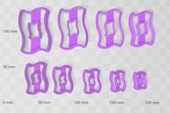 Wiggle Rectangle 2 Clay Cutter - Cookie Cutter STL File Product Image 2