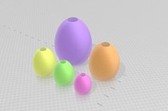 Easter Egg Vase 1 STL File - Digital Download -5 Sizes- Home Product Image 2