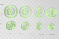 Circle Design 2 Earring Clay Cutter - Cookie Cutter Stl Product Image 2