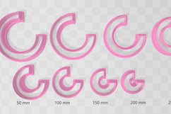 7.5mm Wide Circle Hoop Clay Cutter Earring -Cookie Cutter Product Image 2