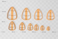 Clay Cutter STL File Candy Corn 1 Product Image 2