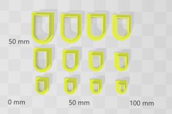 Stud Micro U Shape1 Clay Cutter - Cookie Cutter Stl Product Image 2