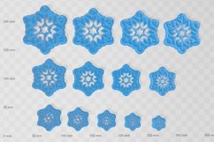 Clay Cutter STL File Snowflake 3 - Christmas Earring Digital Product Image 2