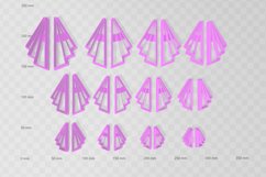 Art Deco Triangle 2 Clay Cutter - Cookie Cutter STL File Product Image 2