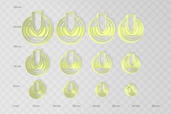 Circle Drop 3 Clay Cutter - Cookie Cutter STL File Product Image 2