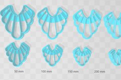 Clay Cutter STL File Frill Drop 7- Earring Digital File Down Product Image 2