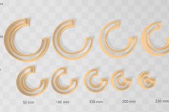 5mm Wide Circle Hoop Clay Cutter Earring -Cookie Cutter Product Image 2