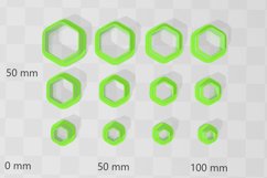 Stud Micro Rounded Hexagon 1 Clay Cutter - Cookie Cutter Stl Product Image 2