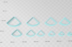 Quarter Circle Clay Cutter - STL Digital File Download- 10 s Product Image 2
