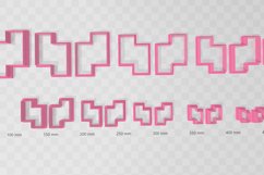 Split Square 1 Clay Cutter - Cookie Cutter STL File Product Image 3