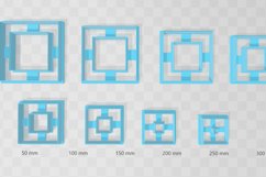 1cm Wide Bezel Square 1 Clay Cutter - Cookie Cutter STL Product Image 2