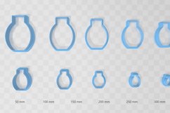 5 Design Vase Bundle Clay Cutter - Cookie Cutter STL File Product Image 7