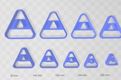 Rounded Triangle 2 Clay Cutter - Cookie Cutter STL File Product Image 2
