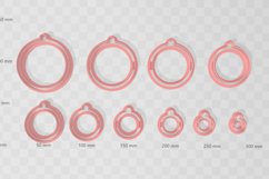 Clay Cutter STL File - Circle Bezel 2- Earring Digital File Product Image 2