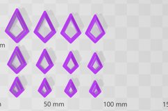 Stud Micro Kite Diamond 1 Clay Cutter - Cookie Cutter Stl Product Image 2