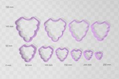 Clay Cutter STL File Frill Drop 3- Earring Digital File Down Product Image 2