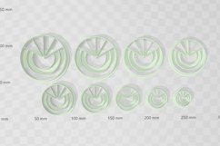 Clay Cutter STL File Geo Circle 1 - Modern Earring Digital F Product Image 2
